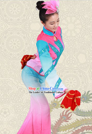 Stage Performance Handkerchief Dance Outfit for Women