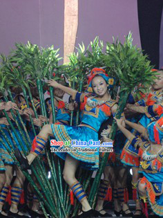 Ge Mo Shao Nv Ethnic Minority Dance Costumes for Girls