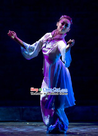 Traditional Chinese Classical Dance Costumes Complete Set for Women