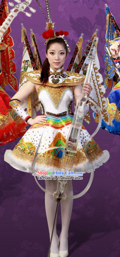 2013 New Style Peking Opera Type Stage Performance Dancing Costume and Hair Accessories for Women