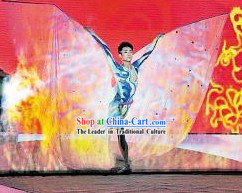 Traditional Chinese Acrobatics Dance Costumes for Men