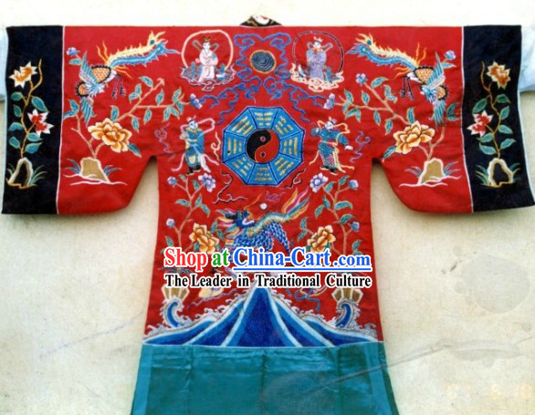 Traditional Chinese Taoist Bagua Eight Symbols Costumes Complete Set