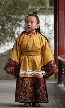 Ancient Chinese Ming Dynasty Prince Costumes and Wig Complete Set