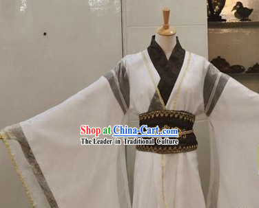 Ancient Chinese White Swordsman Costume