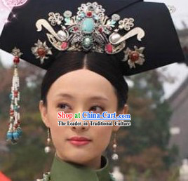 Zhen Huan Legend Imperial Hair Accessories Manchu Hat for Women