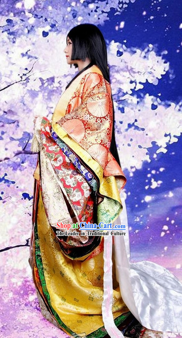 Ancient Japanese Princess Kimono Costumes Complete Set for Women