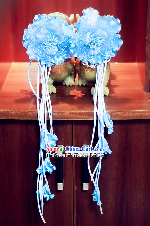 Traditional Chinese Handmade Flower Hair Accessories and Tassels