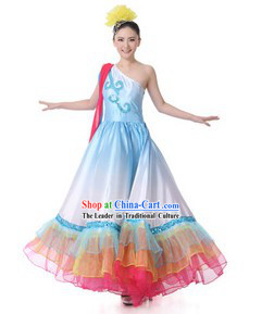 Traditional Chinese Lyrical Dance Costumes for Women