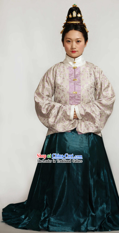 Ancient Chinese Ming Dynasty Clothes Complete Set for Women