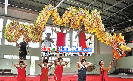 Chinese New Year Celebration and Competition Flower Cloud Dragon Dancing Costumes for Ten People