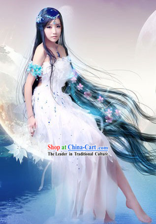 Ancient Chinese Moon Goddness Costume and Headpieces