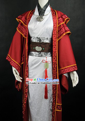 Ancient Chinese Swordsman Cosplay Outfit for Men