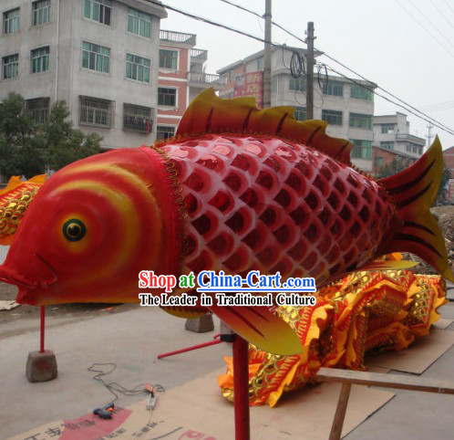 Traditional Chinese Lunar New Year Parade Fish Dance Prop