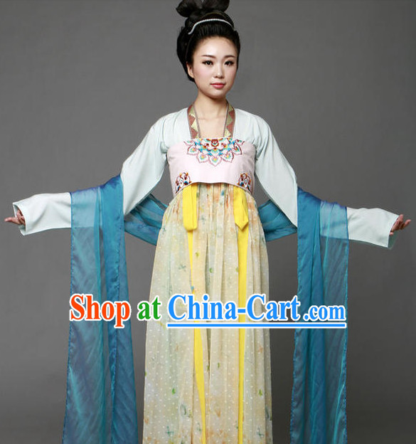 Chinese Traditional Tang Dynasty Clothing Complete Set
