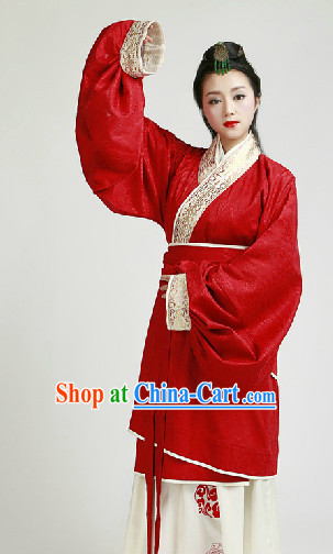 Chinese Classical Han Dynasty Garment Complete Set