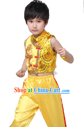 Traditional Chinese Dragon Dancer Suit for Kids