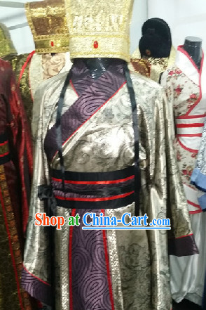 Ancient Chinese Court Costumes and Hat for Men