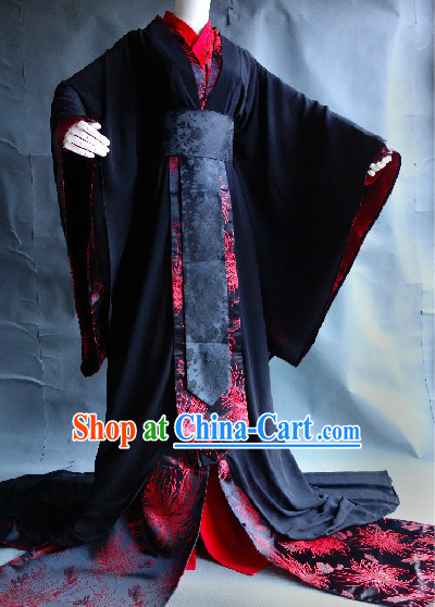 Ancient China Male Clothing Complete Set for Boys