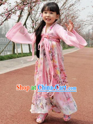 Ancient Chinese Tang Ruqun Costumes for Kids