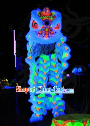 Luminous Lion Dance Head and Body Costumes Complete Set