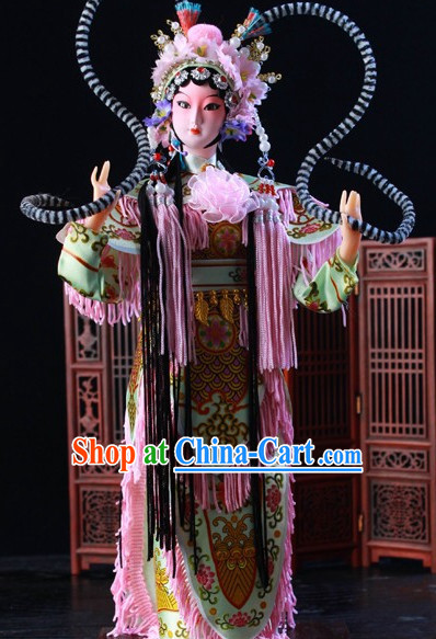 Handmade Beijing Silk Figurine Doll - Hu Sanniang