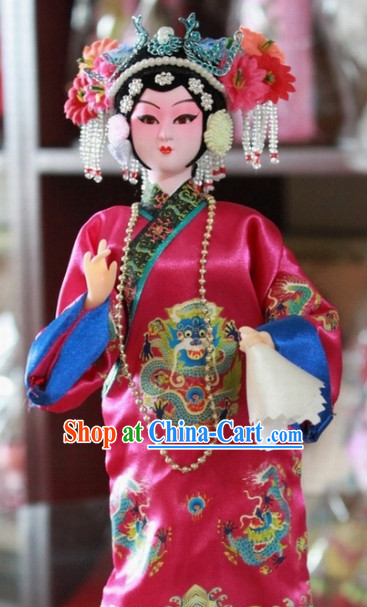Handmade Traditional China Beijing Silk Figurine - Xiao Taihou Empress