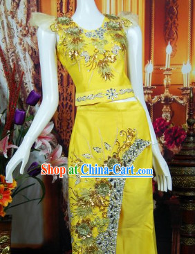 Southeast Asia Traditional Thailand Outfits for Women