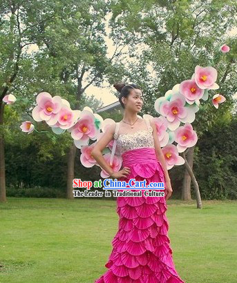 Handmade Professional Stage Performance Flower Wings