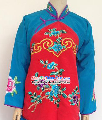 Ancient Chinese Red and Blue Jacket and Skirt