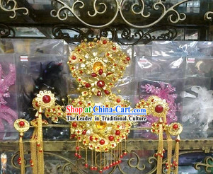 Gold Princess Wedding Coronet