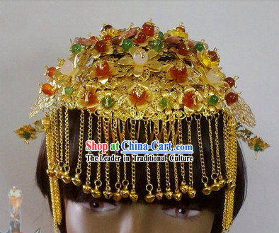 Gold Wedding Ceremony Headwear