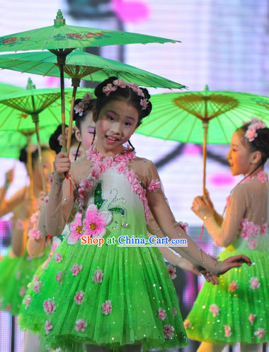 Umbrella Dancing Costumes for Women or Kids