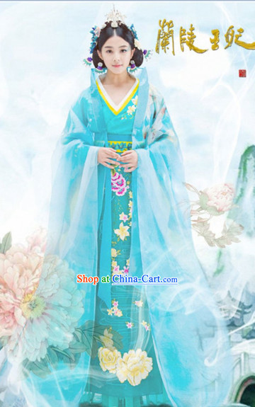 Traditional Ancient Chinese Female Assassin Clothing, Princess Agents  Chinese Southern and Northern Dynasties Swordswoman Costume and Headpiece  Complete Set