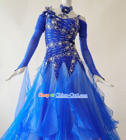 Special Custom Tailored Made Ballroom Competition Dancing Costumes