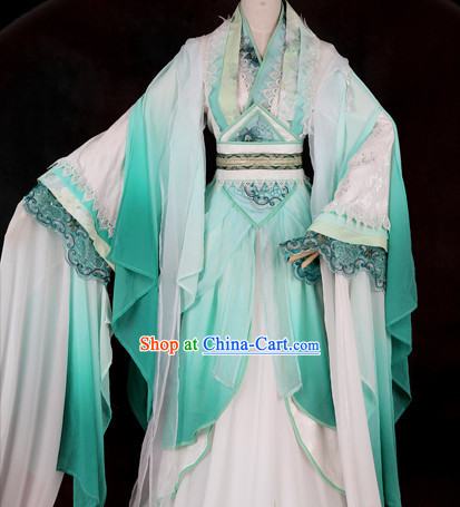 Ancient Chinese Yun Shui Yao Guzhuang Cosplay Clothes Complete Set