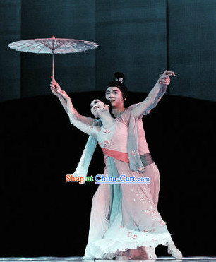 Professional Stage Performance Solo Umbrella Classical Dancing Suit