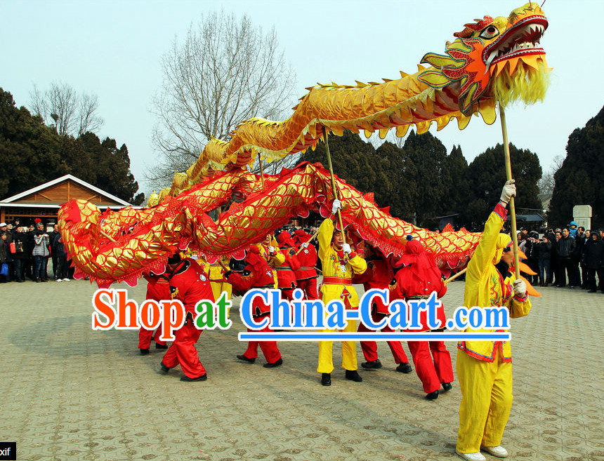 chinese dragon dancing