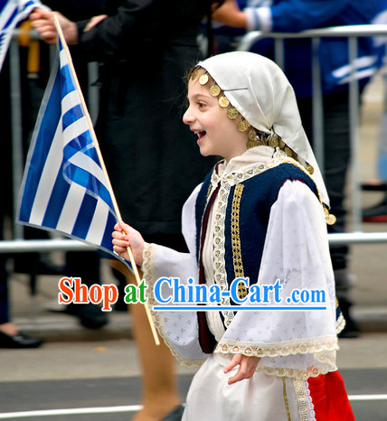 Child Greek Costume Complete Set
