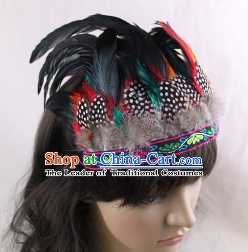 Made to Order Handmade Chinese Feather Hair Accessories Hairpieces