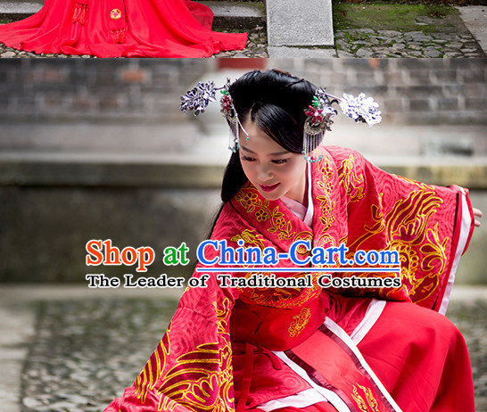 Chinese Ancient Red Wedding Garment