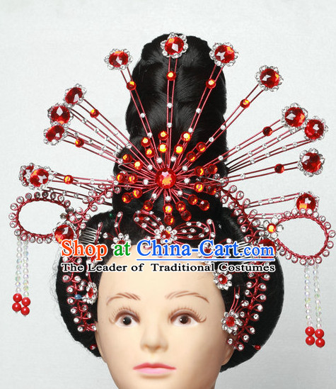 Asia China Opera Princess Phoenix Hair Jewelry Set