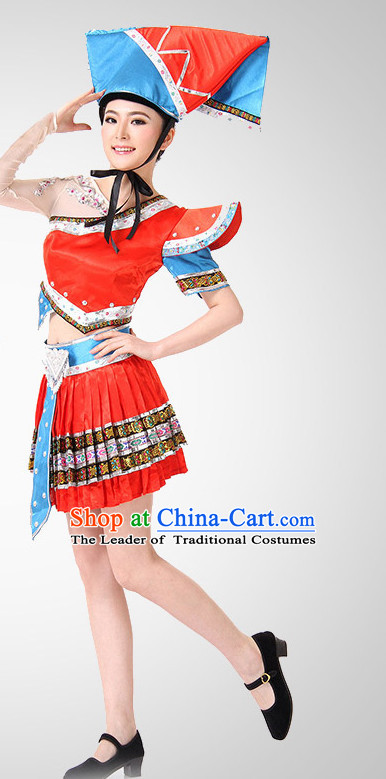 Chinese Folk Minoirty Dance Costume Wholesale Clothing Discount Dance Costumes Dancewear Supply for Women
