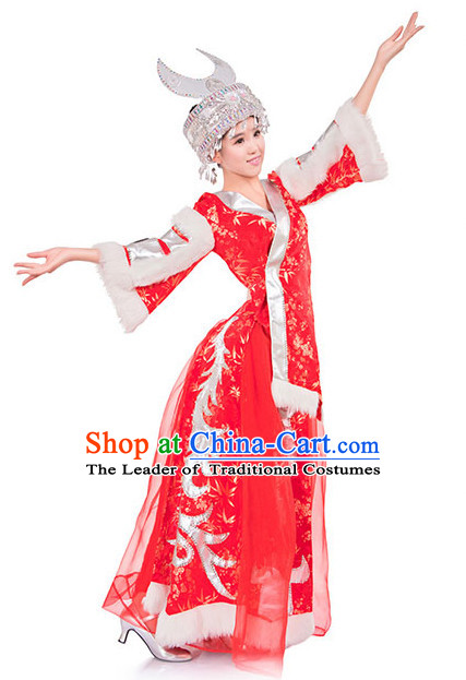 Chinese Folk Miao Clothes Costume Wholesale Clothing Group Dance Costumes Dancewear Supply for Women