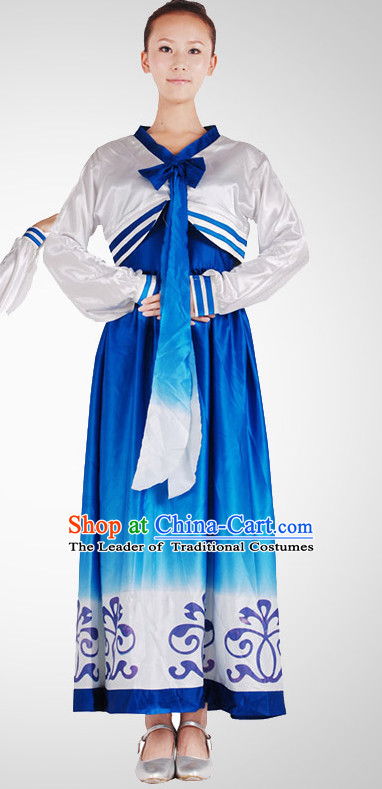Chinese Folk Korean Dancing Clothes Costume Wholesale Clothing Group Dance Costumes Dancewear Supply for Women
