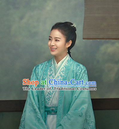 Chinese Costume Chinese Costumes National Garment Outfit Clothing Clothes Ancient Jin Dynasty People Clothing