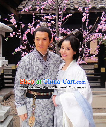 Chinese Costume Five Dynasties Chinese Classic Princess and Husband Costumes National Garment Outfit Clothing Clothes for Men and Women