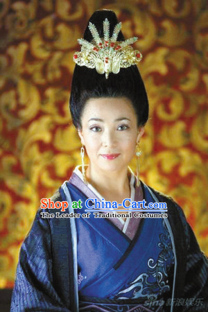 Chinese Han Dynasty Queen Wigs and Hair Accessories for Women