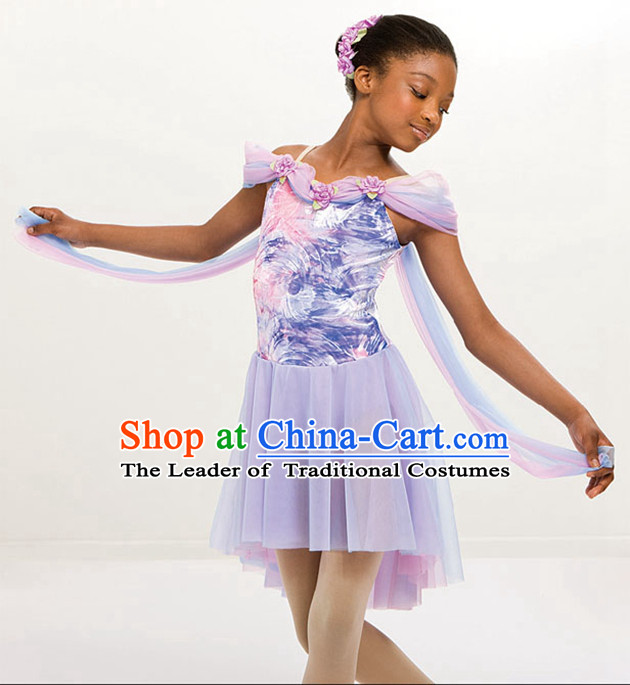 Kids Modern Dance Ballet Costumes Tutus Tu Tu Dancing Costumes Dancewear Dance Supply Free Custom Tailored Service for Children