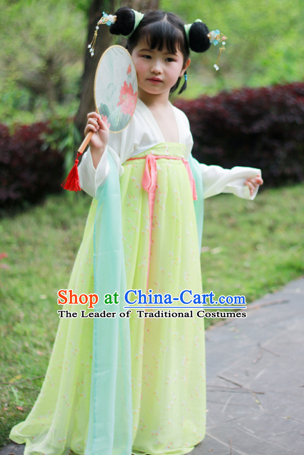 Tang Dynasty Ancient Chinese Kids Clothing Complete Set