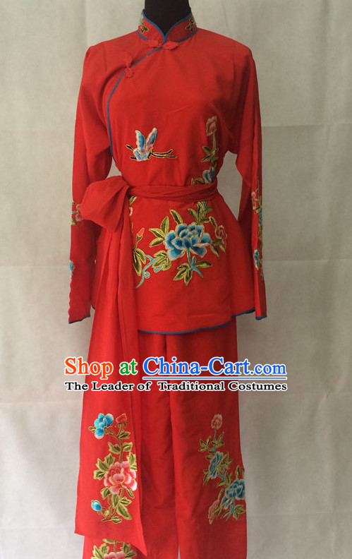 Red Chinese Opera Dresss Wear Costume Traditions Culture Dress Kimono Chinese Beijing Clothing for Women